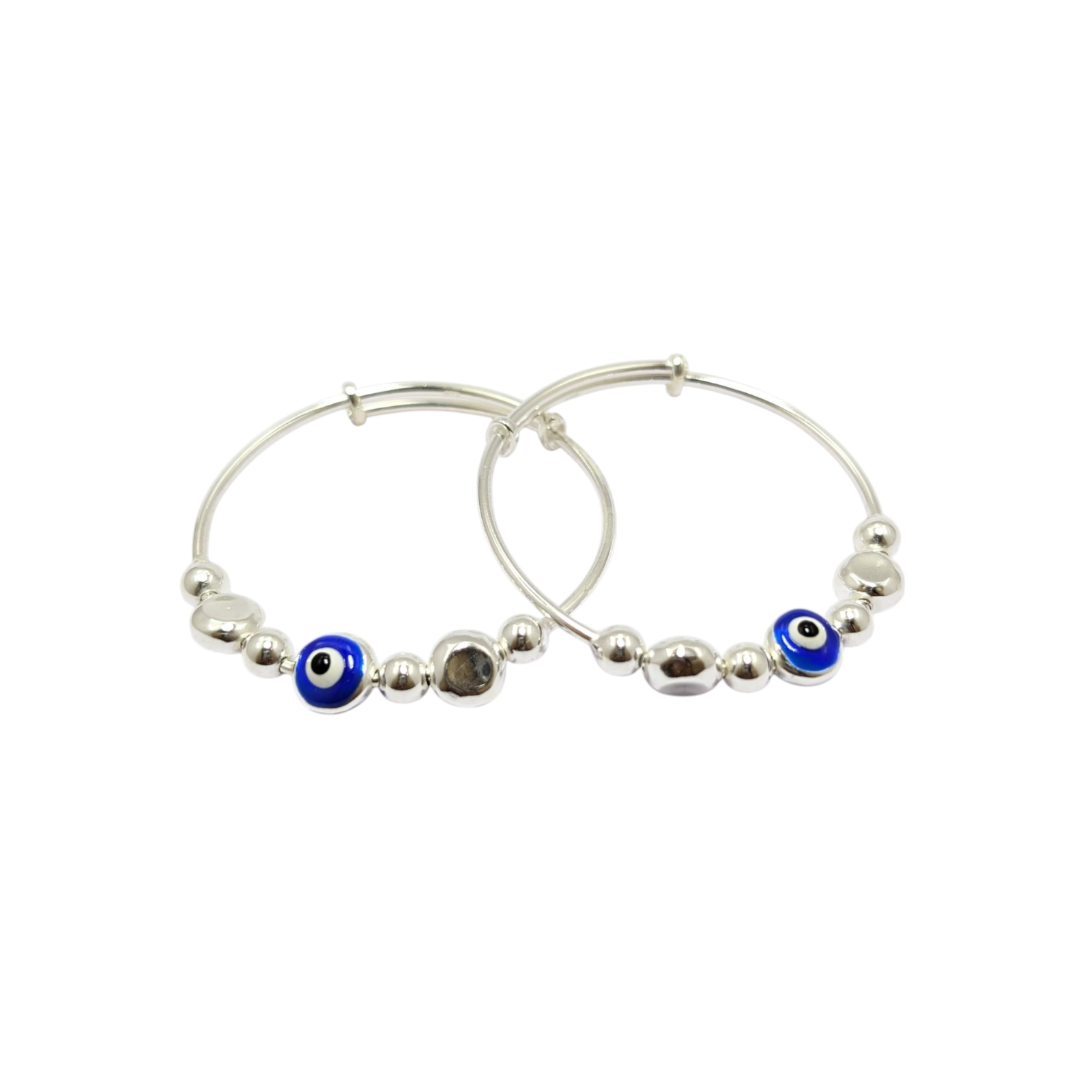 Silver Evil eye Kids Kada | Kids Bracelet ( 0 to 18 months )