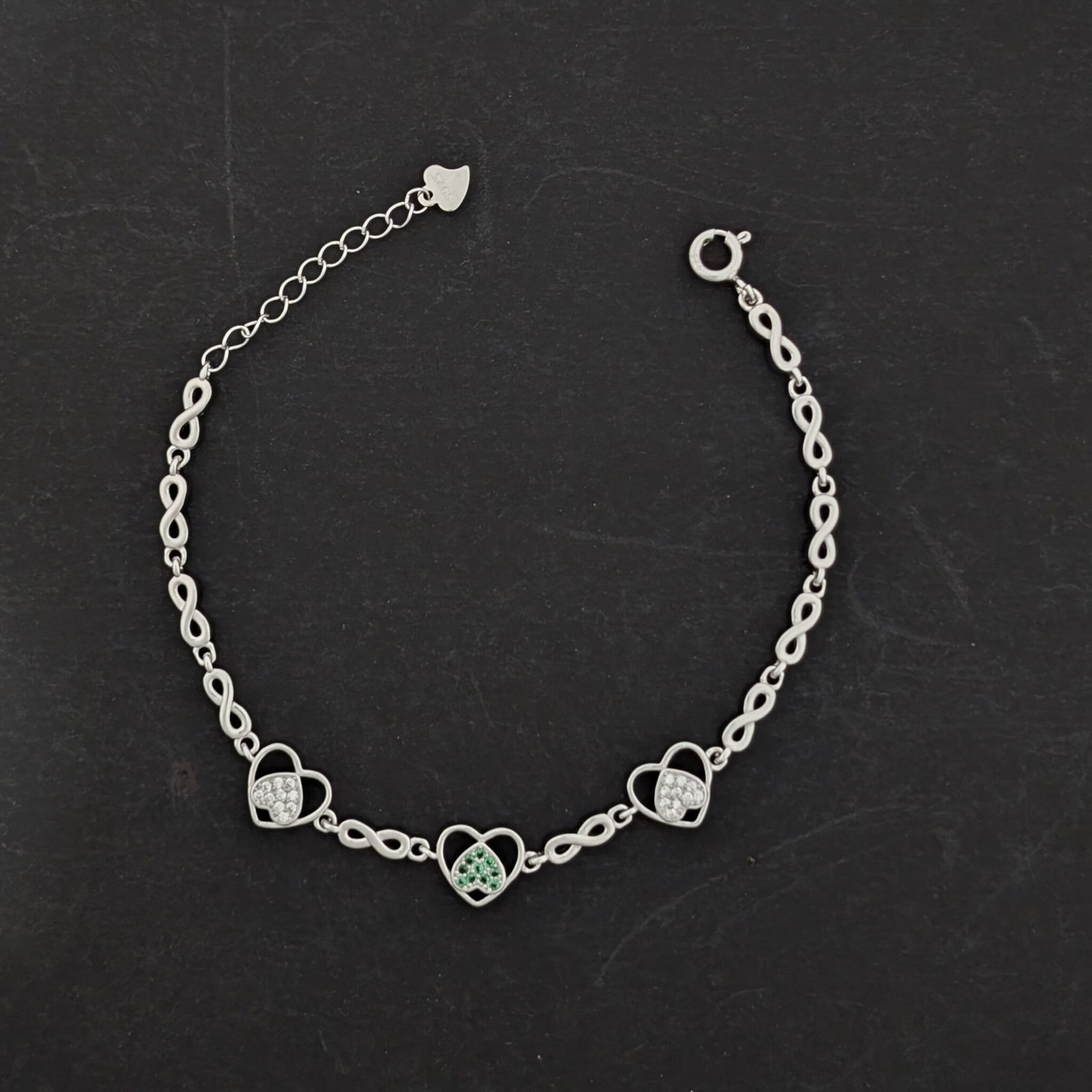925 Heart Bracelet