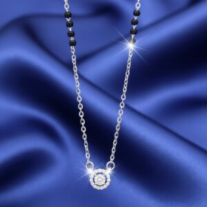Elegant 925 Silver Solitaire Mangalsutra – Timeless Symbol of Love