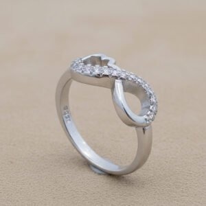 925 Sterling Silver Infinity Ring for Women | 2.300 gm | Binduxi Jewellers
