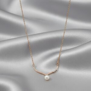 pearl silver necklace for women 925 sterling silver 18 inch