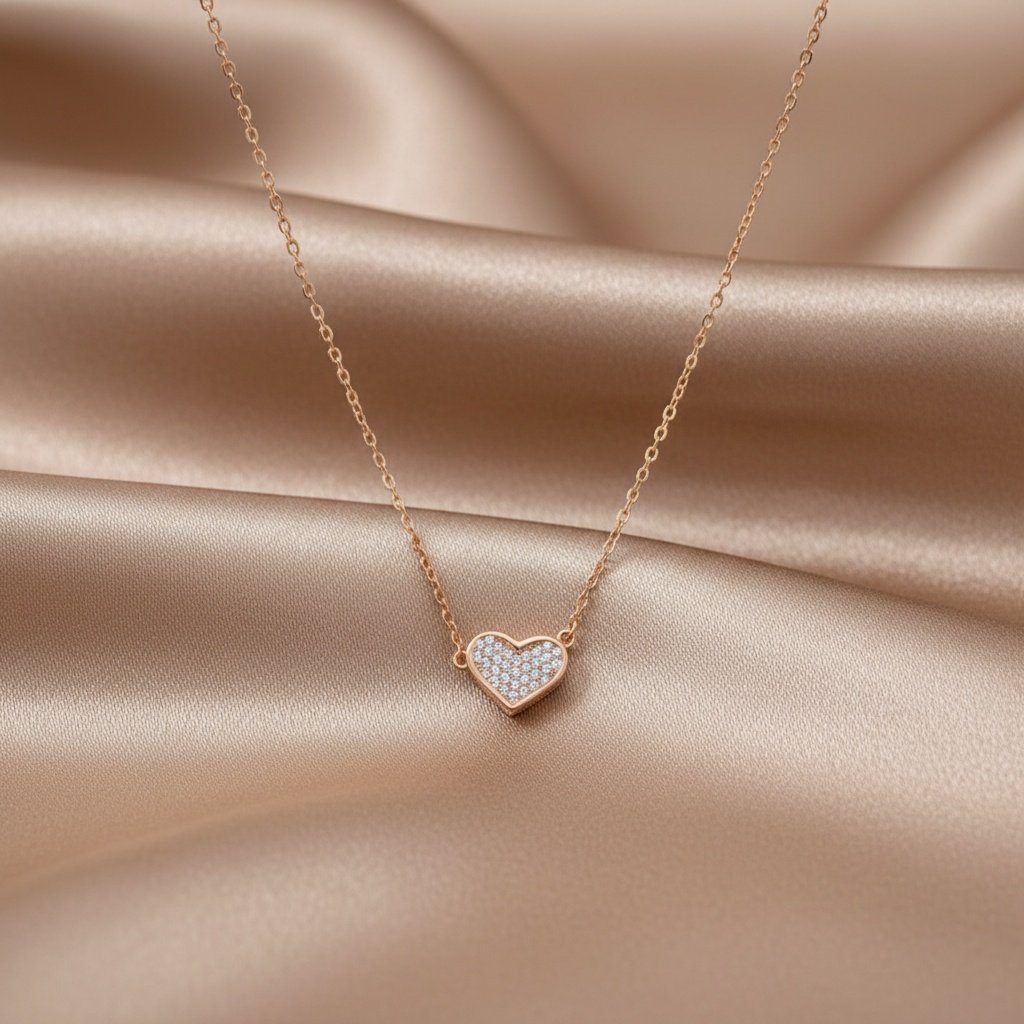 Beautiful Heart Silver Necklace for Women | 925 Sterling Silver Necklace