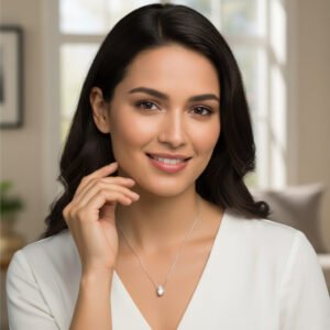 silver pendant set with earrings for women 925 sterling silver jewellery set