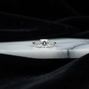 925 sterling silver solitaire ring for women square stone elegant lightweight jewellery