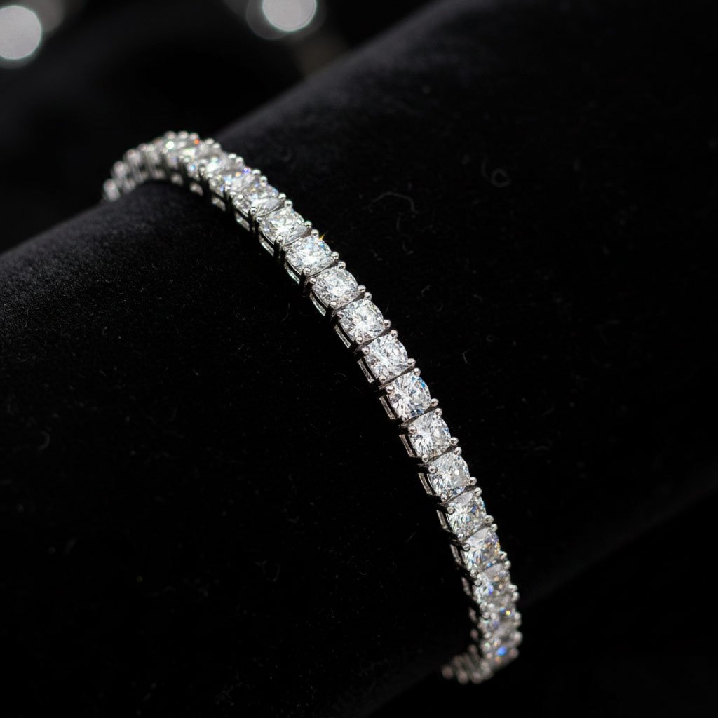 silver bracelet for women 925 sterling silver tennis bracelet luxury sparkle