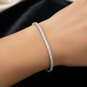 silver bracelet for women 925 sterling silver tennis bracelet luxury sparkle
